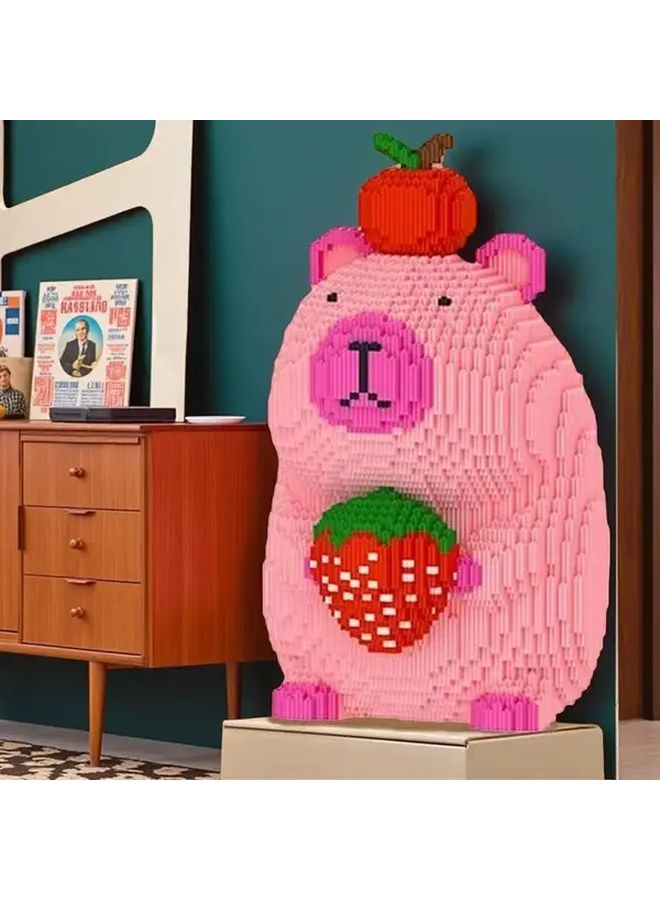 Apple Strawberry Capybara 2095 PCS Building Blocks Set Model 8795 DIY Toy Desktop Decor Gift - Image 5